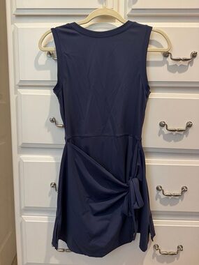 Navy Tie-Waist Tennis Dress